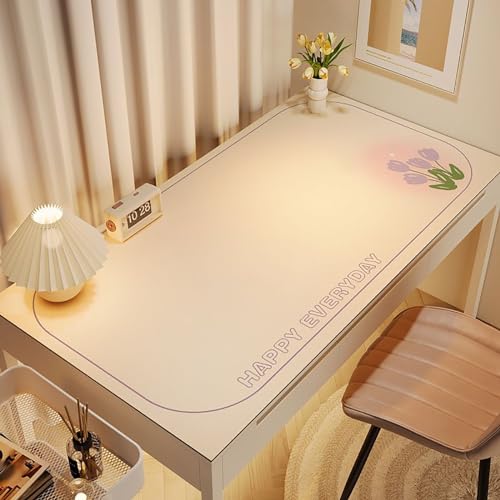 Jinchuan テーブルマット レザー PU製 テーブルクロス デスクマット テーブルカバー 花柄 北欧風 四季通用 お手入れ簡単 おしゃれ 長方形 正方形 滑り止め 防水 防油 汚れ防止 耐久性 耐熱 サイズ選択可能