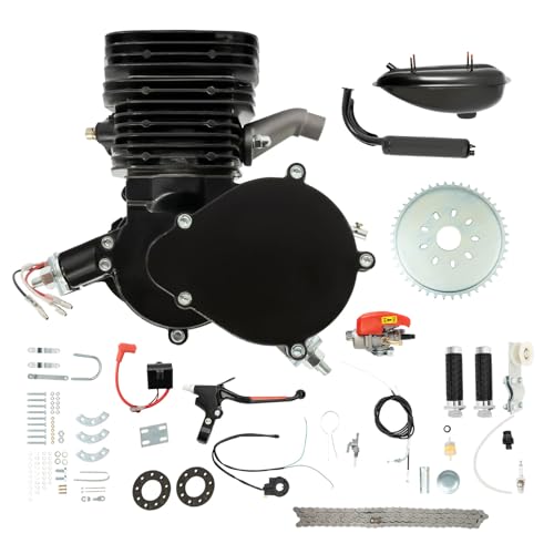 JAYGOVAN 110cc Bicycle Engine Kit, 2-Stroke Gas Motorized Bicycle Conversion Kit...