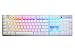 Tesoro Gram Spectrum Low Profile G11SFL Blue Mechanical Switch Single Individual Per Key Full Color RGB LED Backlit Illuminated Mechanical White Gaming Keyboard TS-G11SFL W (BL)