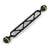 Seafrogs 8' Double Ball Arm Essential Underwater Photography Gear Lighting System Aluminum Alloy Diving Equipment Accessory Lightweight Arms AM-10