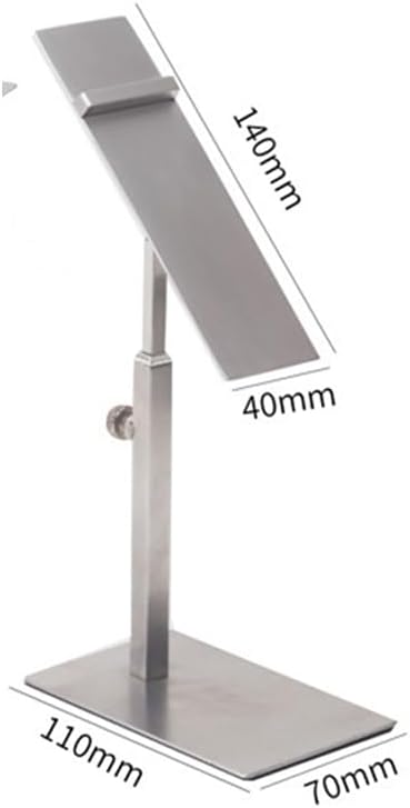 2 Pack Shoe Display Riser Stainless Steel High Heel Display Stand Rack High Heel Shoe Stand Holder Countertop Shoes Display Stands for Selling Photography (Silver)