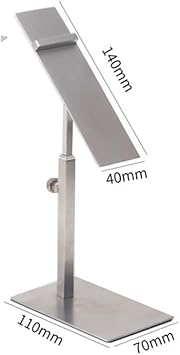2 Pack Shoe Display Stand for Retail Store Stainless Steel Height Adjustable Countertop High Heel Shoe Display Risers Stand Rack for Vendors Photos