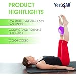 Yes4All Weighted Toning Balls for Exercise, Soft Medicine Balls for Exercise, Pilates, Yoga, Balance, Flexibility, 2-10lbs - Image 3