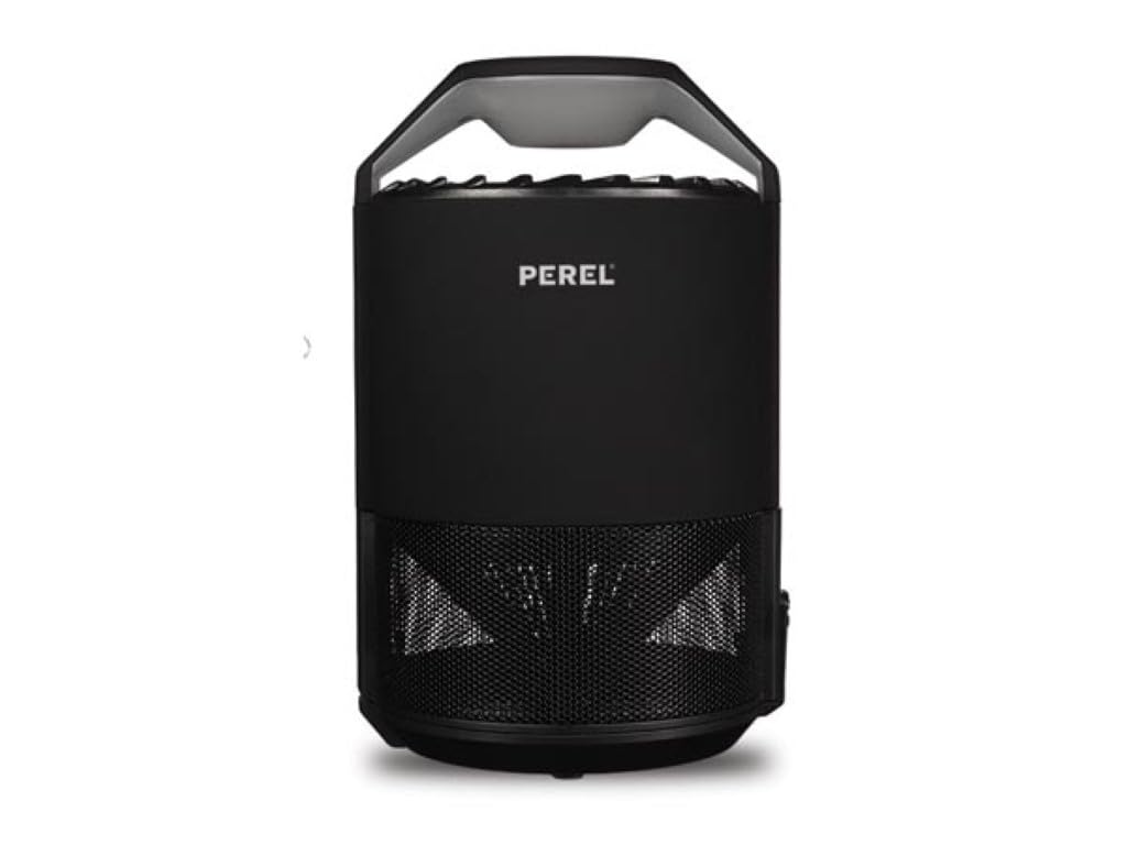 Perel LED-UV Insektenvernichter mit Ventilator, 50 m² Abdeckung, leiser Betrieb, USB-betrieben, kompaktes Gerät für den Innenbereich