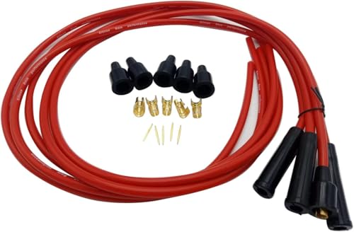 Cables de bujías universales de 8 mm para restaurar tu coche clásico de 4 cilindros