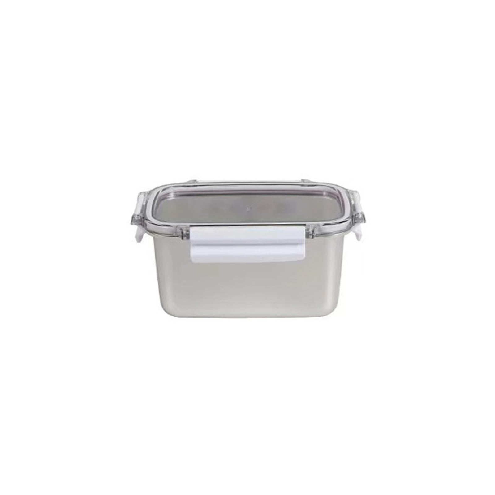 Tsophreniq Stainless Steel Rectangular Container for Leftover Stackable Food Storage Bowl with Lid Multipurpose Lunch Holder Stainless Steel Food Storage Container