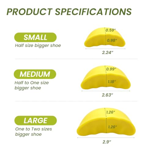 Image of Shoe Filler for Too Big Shoes - 4 Pairs Shoe Cushion Inserts for Flats
