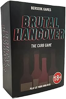 Brutal Hangover - The Card Game | Drinking Game | Adult Drinking Games For Parties, Hen Do's, Stag Nights and Students. Includes 3 in1 Games; Do it or Drink it, Quick and Dirty, Drunk and Dizzy.
