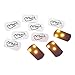 MVP Disc Golf Flat LED Tri-lite Disc Golf Lights (Pack of 10) - Yellow
