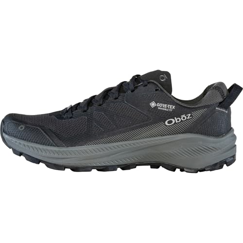 Oboz Men's Katabatic LT Low GTX Waterproof Hiking Shoe, Black Sea, 8.5 Wide
