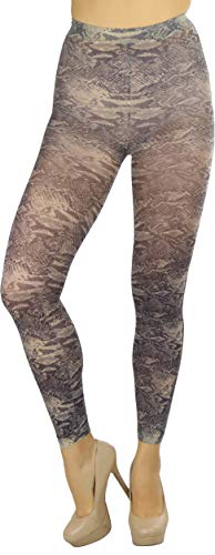 Image of ToBeInStyle Women's Footless Opaque Animal Zebra Tiger Tights Hosiery