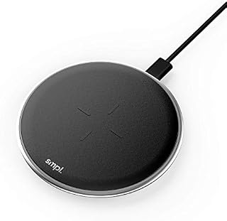 Smpl Fast Wireless Charger - 10W Wireless Charging Pad, Compatible with iPhone 12/12 Pro/11/XS Max/XR/XS/X/8/8+, Samsung Galaxy S10/S10+/S10E/S9+/S9/S8/S8+/S7 edge/S7/Note 9 Note 8