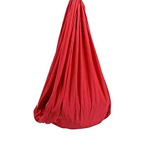 QHY Sensory Swing Children's Indoor Treatment Swing Elastic Parcel Steady Seat Swing Chair Has A Calming Effect On Children Needs (Color : Red, Size : 100280CM/39110in)