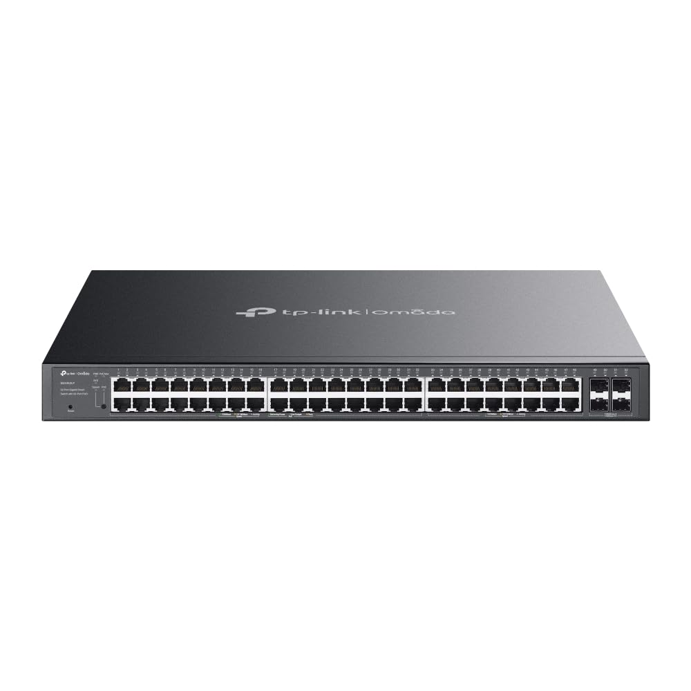 TP-Link TP-Link SG2452LP 52 Port Gigabit PoE Switch, 32x Gigabit PoE+ Ports, 802.3af at 30W, 320W Total Budget, SFP slot Network Switch, Omada Ethernet Switch, Ethernet Splitter, Metal Case, Power Saving