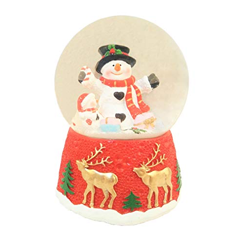 Lightahead Christmas Musical Polyresin Snow Globe Water Ball (Snowman)