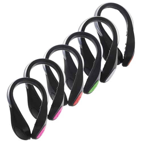 BCOATH 6Pcs LED Shoe Clip Lights for Runners Safety Night Running Gear with Water Resistant Design Lightweight Bright Modes for Joggers Cyclists and Evening Walks
