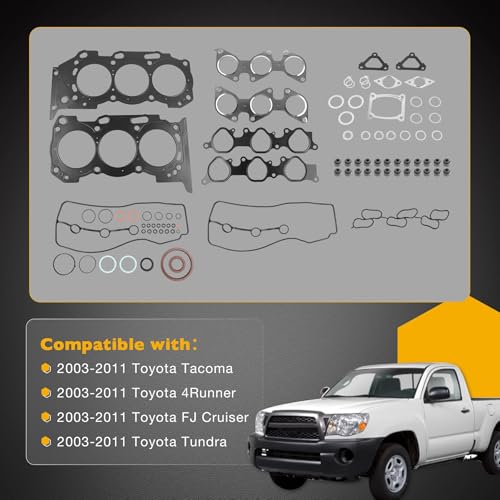 Image of HS26330PT MLS Head Gasket Set, Compatible with 2003-2011 Toyota Tacoma 4Runner FJ Cruiser Tundra 4.0L, Replace# HGS969