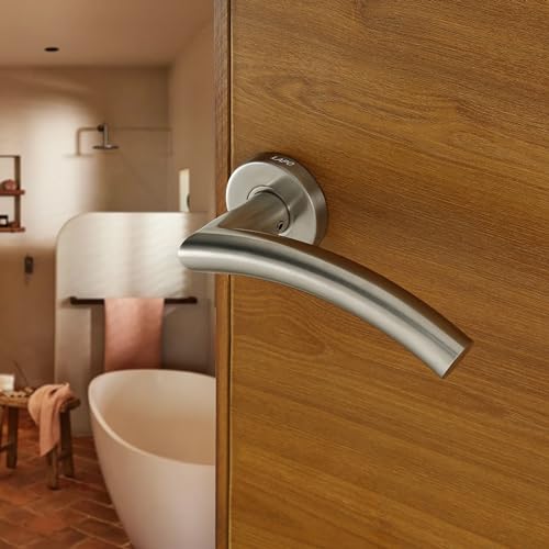 Image of LAPO Keyless Lock for Bathroom Door | 45x45mm Lock Body | Brass Latch System | Works with 30-50mm Doors | Matt Finish | Reversible Door Support | Quick Fit Setup | 3 Years Warranty | CMH-5T