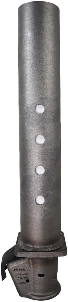 Shocker Replacement Gooseneck Stem & Demco Coupler for 2-5/16" Ball - 3.5" Square Blank No Pin - Black - 30,000 lbs - Adjustable