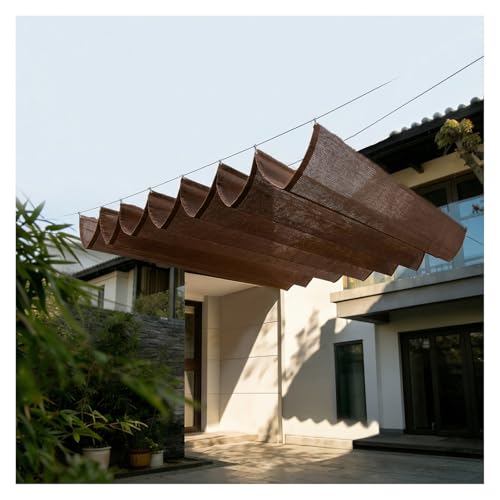 Voile d'ombrage rétractable pergola protection UV couverture auvent terrasse
