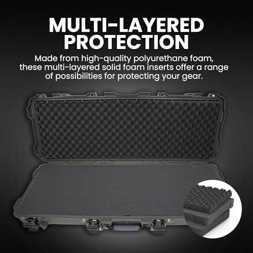 Image of NANUK Hard Case with Foam & Wheels - 30 inch to 55 inch Long, Customizable Foam Insert, IP67 Waterproof & Crushproof, Rugged Construction for Ultimate Protection, Made in Canada