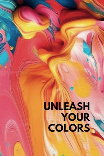 Unleash Your Colors: Abstract Art Cover Blank Notebook for Creativity