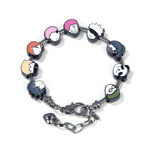 JJK Character Charm DIY Bracelet – Gojo, Itadori, Sukuna, Nobara & Fushiguro Anime Pendant Charm Bracelet Gifts