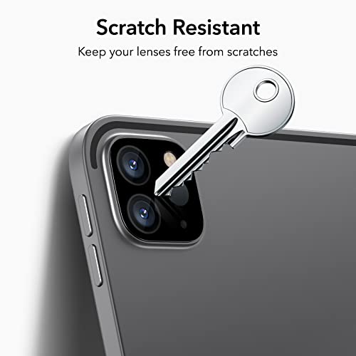 Esr Camera Lens Protector Compatible With Ipad Pro 12.9/11 Inch (2022/2021/2020), 9H Tempered-Glass Protection, Scratch Resistant, Hd Clarity, 3D Full Coverage, 2 Pack #TOP2