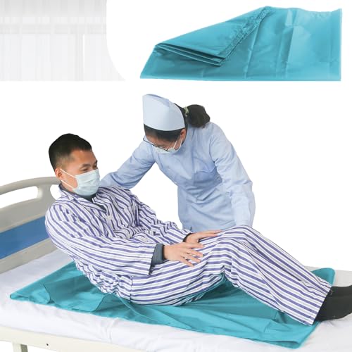 Sky Blue Tubular Slide Sheet for Patient Transfer ，Washable &