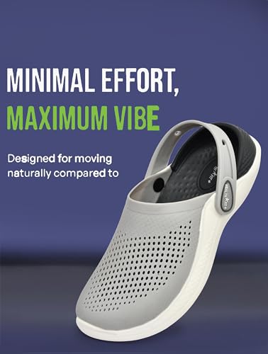 Image of HEALTH FIT Super Soft Comfortable Adjustable Back Strap Men's Classic Casual Sports Clogs Clogs |Waterproof Anti Skid & Lightweight Cushioned Stylish Clogs Mules for Use Gents & Boys HF154