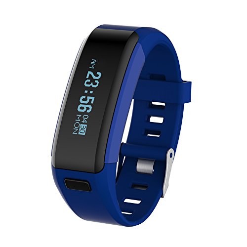 Diamondo NO.1 Smartband F1 Waterproof Silicone Material Wristbands Sports Intelligen (Dark Blue)