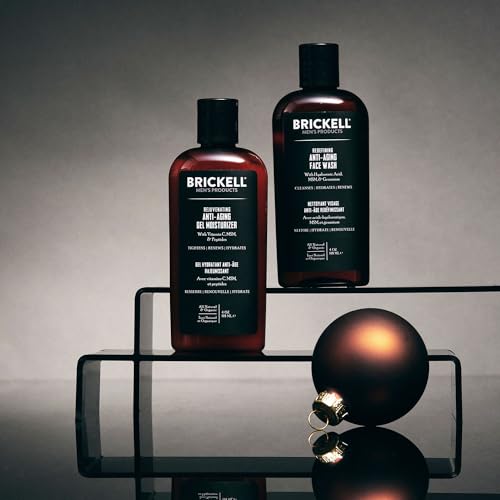 Brickell Men's Products Enhancing Gel Anti-Aging Routine, Gel Facial Cleanser and Gel Face Moisturizer, Men's Skin Care Gift Set - Image 3