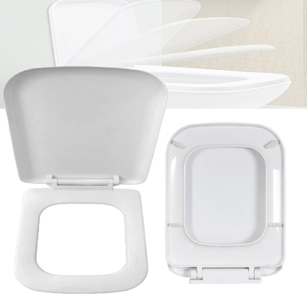 MLD Toilet Seat Cover for Bathroom | Commode Seat Cover | Oval Shape Quiet Close Toilet Seat Cover HOVL4054 (Color-White,Plastic) (B0CGDPGYC6) Amazon Price History, Amazon Price Tracker