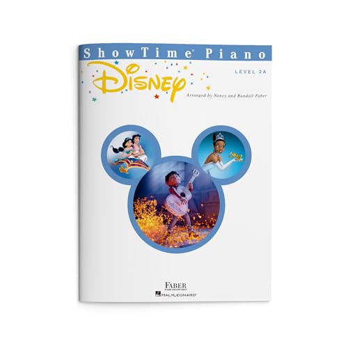 ShowTime Piano Disney – Easy Piano Sheet Music | Beginner Disney Songbook for Kids and Students | Level 2A Arrangements from Aladdin, Mulan, The Little Mermaid, and More: Level 2a - 8 Favorites