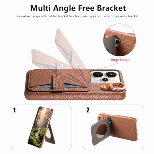 Coque Realme 15 Pro housse protection antichoc étui cuir avec miroir