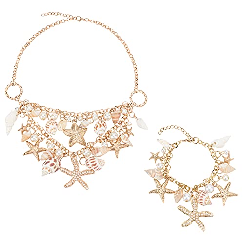 PH PandaHall Meerjungfrau Kostüm Schmuck Set Ozean-Art Multi Seestern...