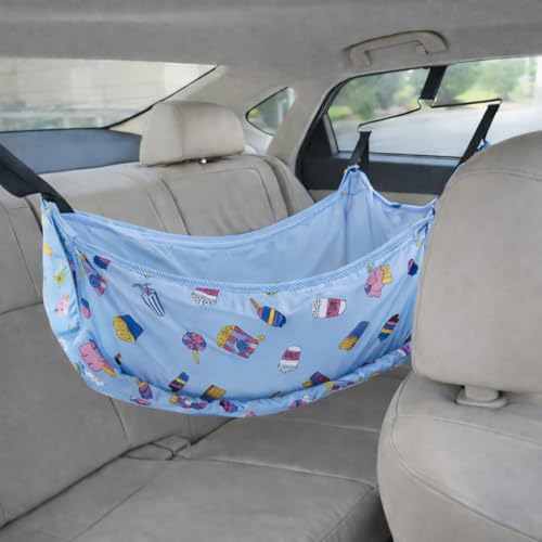 Image of Car Cradle for 0 to 3 Year Baby | Carr Jhula for Travelling with Newborn Inbuilt Gaadi Hammock, Adjustable Travel Nylon Belts, Mosquito Net & Hangers