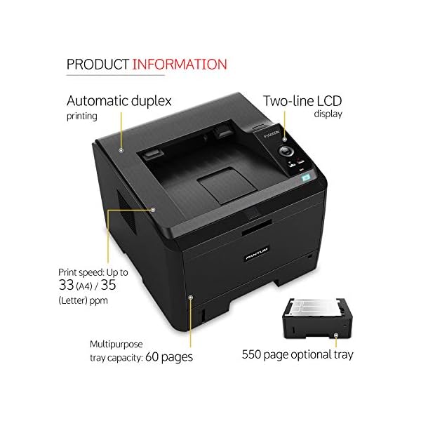 Pantum P3500DN Laser Printer (Black and White) Jaguar Byte