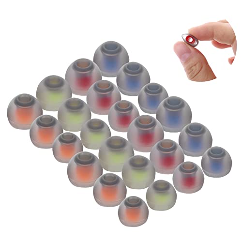 Molain Replacement Earbud Tips, 24 Pieces Silicone Earbuds Replacement Earphone Tips Eartips 3 Sizes