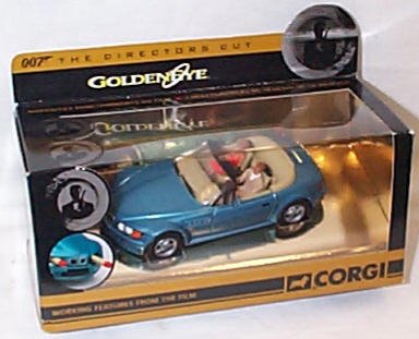 Corgi james bond 007 B.M.W Z3 the directors cut blue car 1:36 scale diecast model