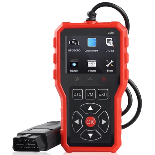 OBD2 Diagnosegerät Auto, EOBD Auto Adapter Motor Fehlerauslesegerät mit Vollständigen OBDII Funktionen, DTC-Definition, 9 OBD2 Modi & Sprachen, Spannungserkennung, KFZ Auslesegerät für Autos nach 1996 OBD2 Diagnosegerät Auto, EOBD Auto Adapter Motor Fehlerauslesegerät mit Vollständigen OBDII Funktionen, DTC-Definition, 9 OBD2 Modi & Sprachen, Spannungserkennung, KFZ Auslesegerät für Autos nach 1996