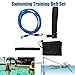 Gonetre Swimming Tether Swim 20 * 20 * 4 Swim Training Belts Swim Bungee Cords Bands Swim Tether Stationary Swimming Swim Harness Static Swimming Belt