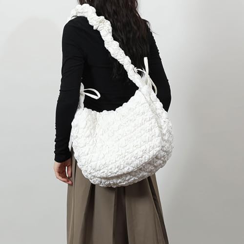 [PANGBOER] Soft Quilted Shoulder Fashionable Women Puff Bag Large Suspect Handbag Underarm Purse Puff2