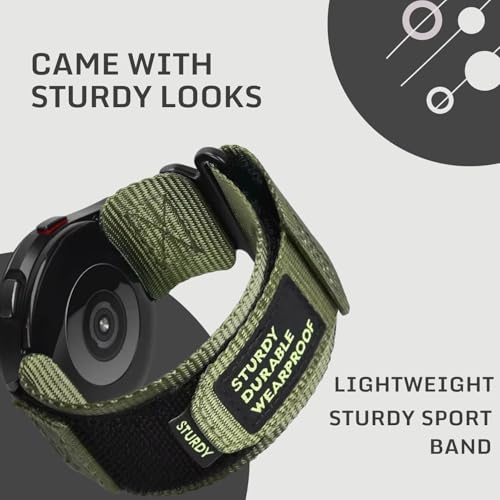 Image of YODI 22mm Strap Band Compatible With Noise Colorfit Halo Plus 1.46 Smartwatch Only, Nylon Sturdy Classic Straps Accessories for Men and Women