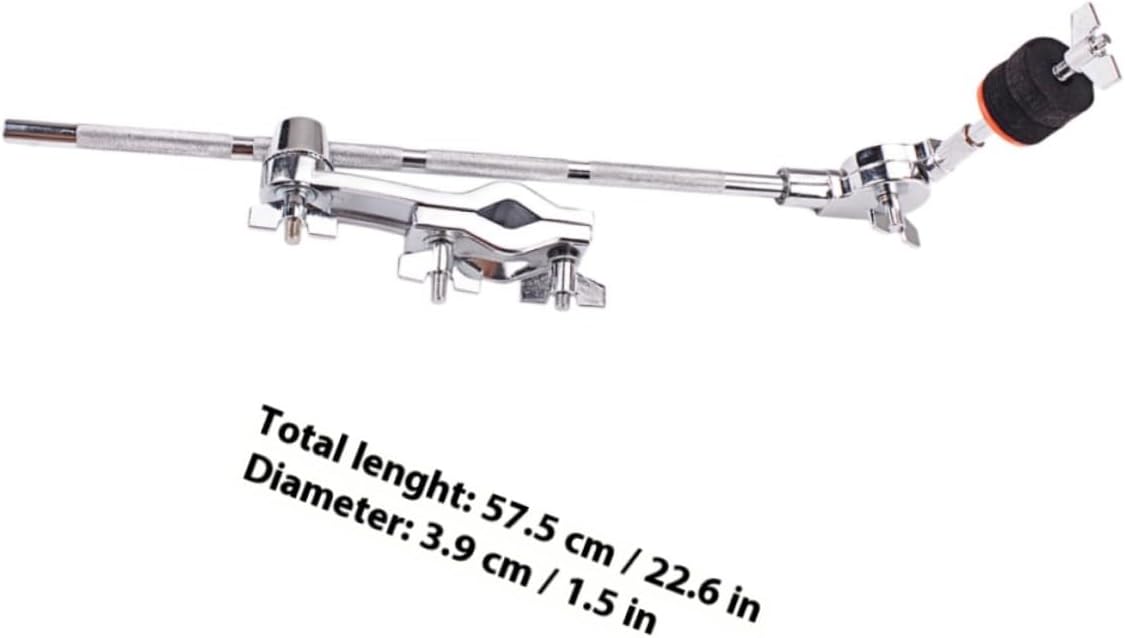 Zerodeko Adjustable Drum Boom Arm with Clamp Metal Cymbal Extension Arm for Drum Set Parts for Percussion Hardware Mounting