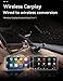 FGZKKS 2026 Wireless CarPlay Adapter for iPhone ＆ Android Auto Wired to Wireless Car Play Adapter Plug & Play Compatible for iPhone iOS 10+ Android 11+ with After 2016 Cars ，Supports Online Upgrades