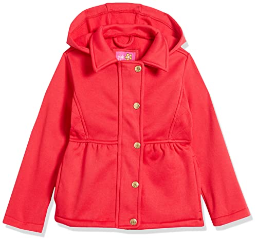 Pink Platinum Girls' Lightweight Fleece Hooded Jacket