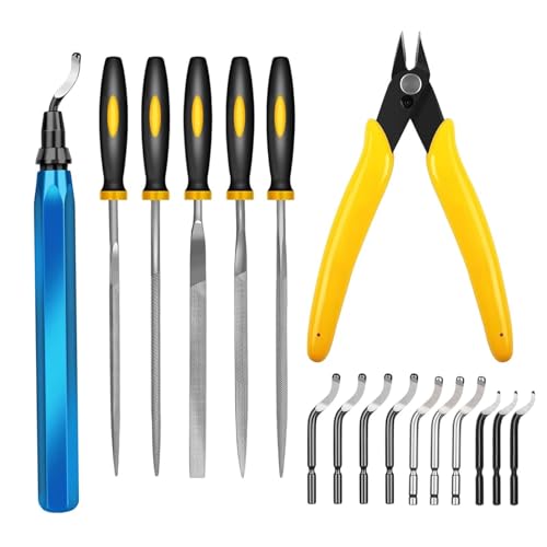 Kit d'outils d'ébavurage portable en acier au carbone avec lames interchangeables pour impression 3D