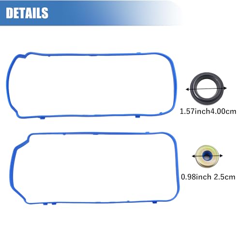 Image of Sorello Engine Intake Manifold Gaskets Lower & Upper Gasket Plenum Set Compatible with Chrysler for Dodge for Jeep for Ram 3.6L 2011-2019 - Replace MS97204 MS97205
