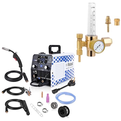 Image of Reboot 200Amp MIG Welder 120V 240V 5 in 1 Welding Machine with CO2 Gas Regulator